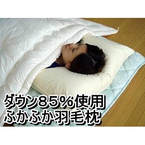 ダウン85%使用ふかふか羽毛枕